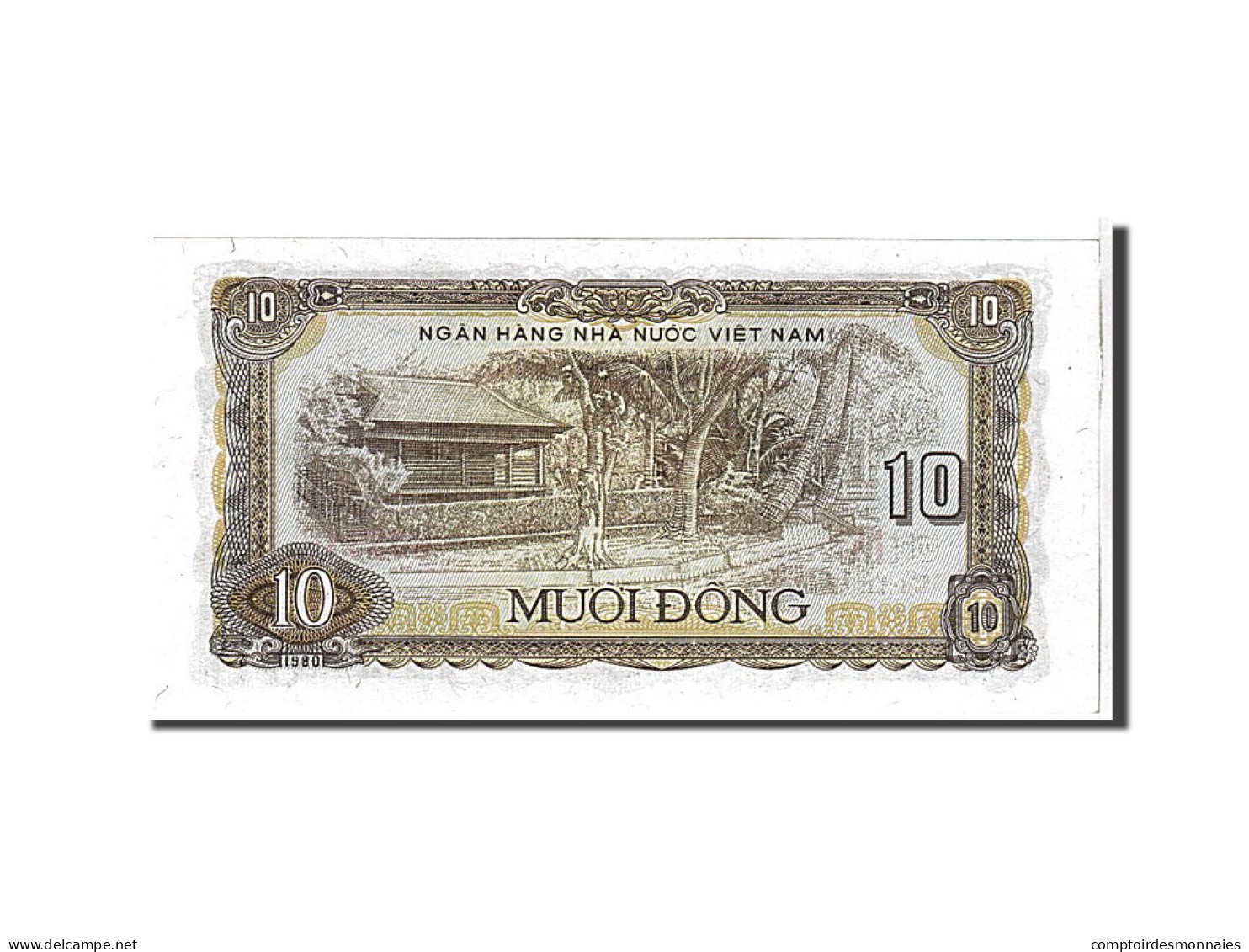 Billet, Viet Nam, 10 D<ox>ng, 1980, KM:86a, SPL - Vietnam