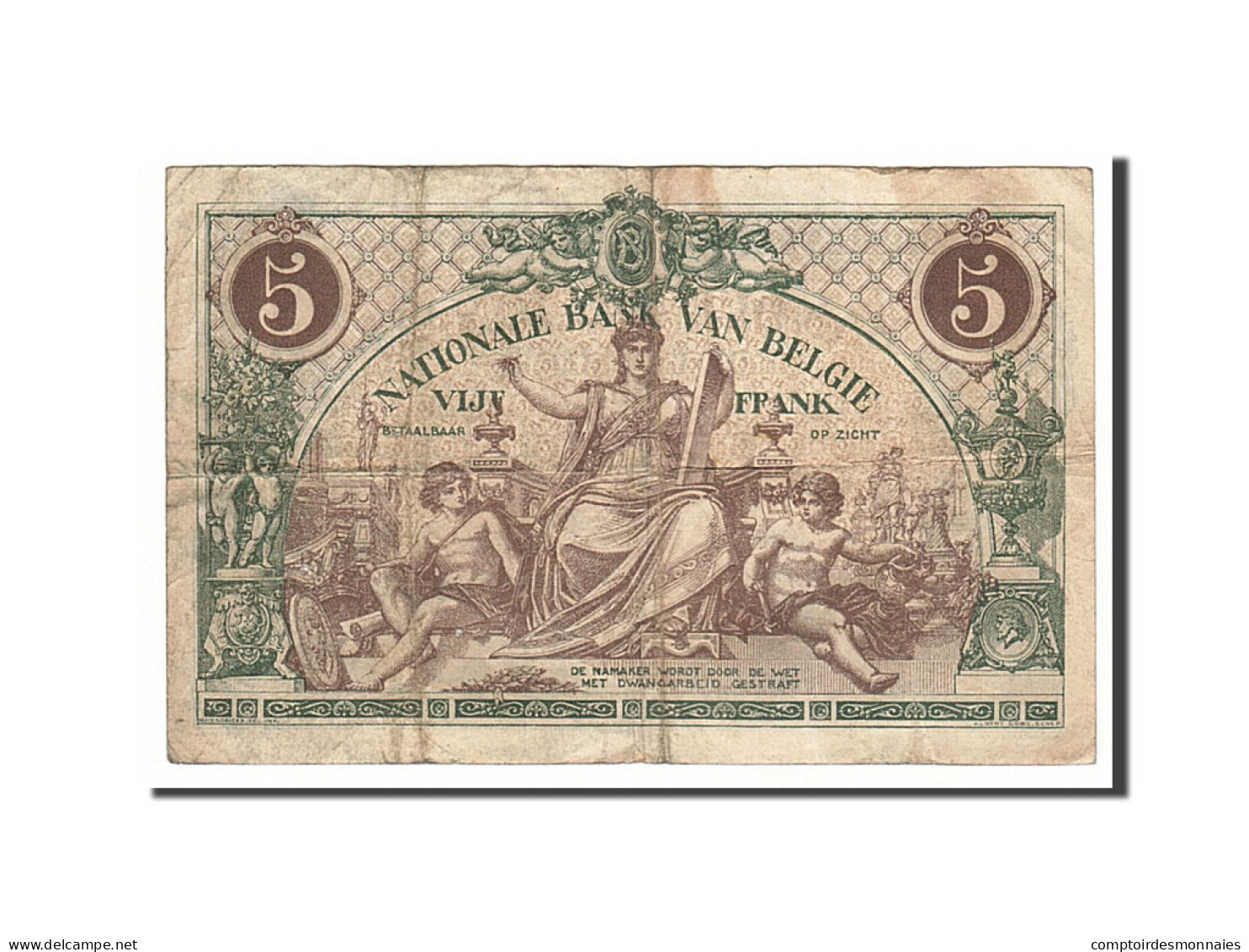 Billet, Belgique, 5 Francs, 1914, 1914-07-01, TTB - 5-10-20-25 Frank