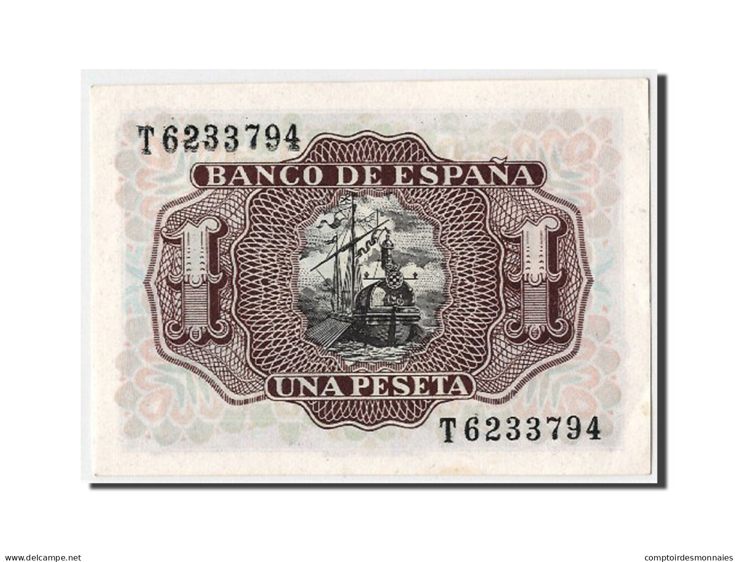 Billet, Espagne, 1 Peseta, 1953, 1953-07-22, NEUF - 1-2 Peseten