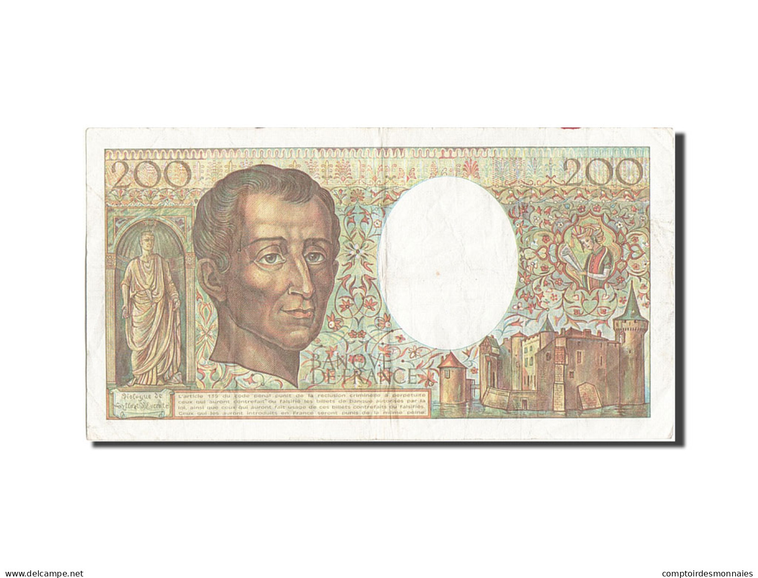 Billet, France, 200 Francs, 200 F 1981-1994 ''Montesquieu'', 1985, TB+ - 200 F 1981-1994 ''Montesquieu''