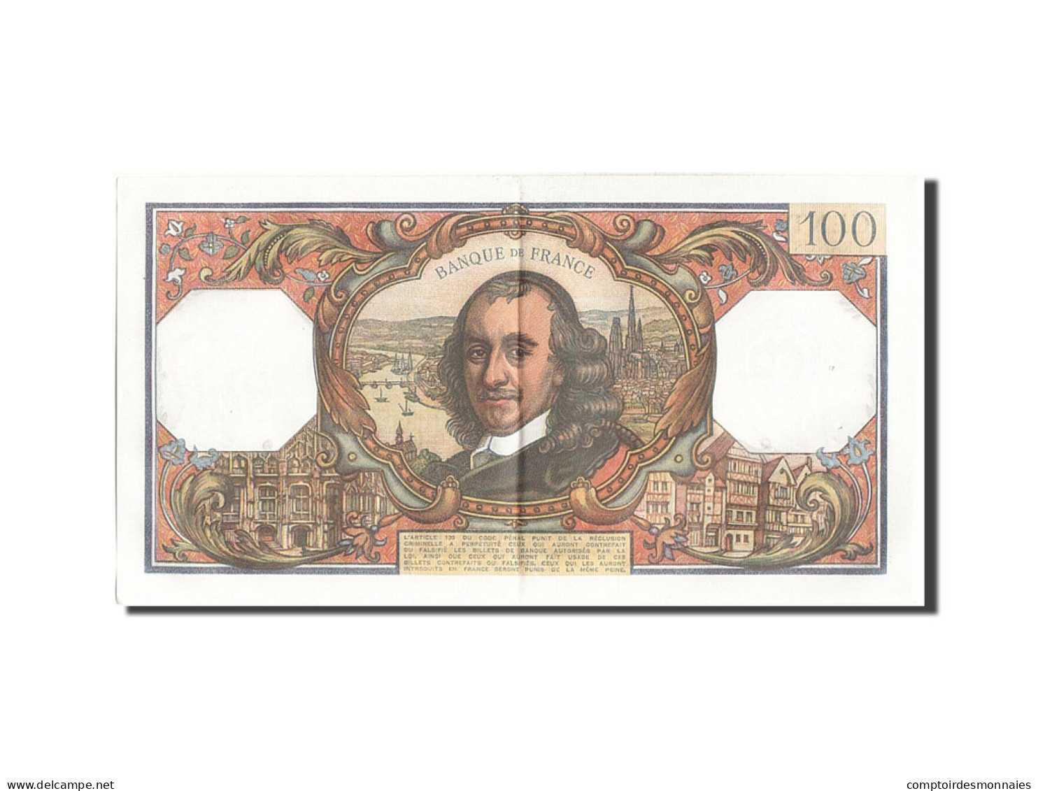 Billet, France, 100 Francs, 100 F 1964-1979 ''Corneille'', 1969, 1969-04-03 - 100 F 1964-1979 ''Corneille''