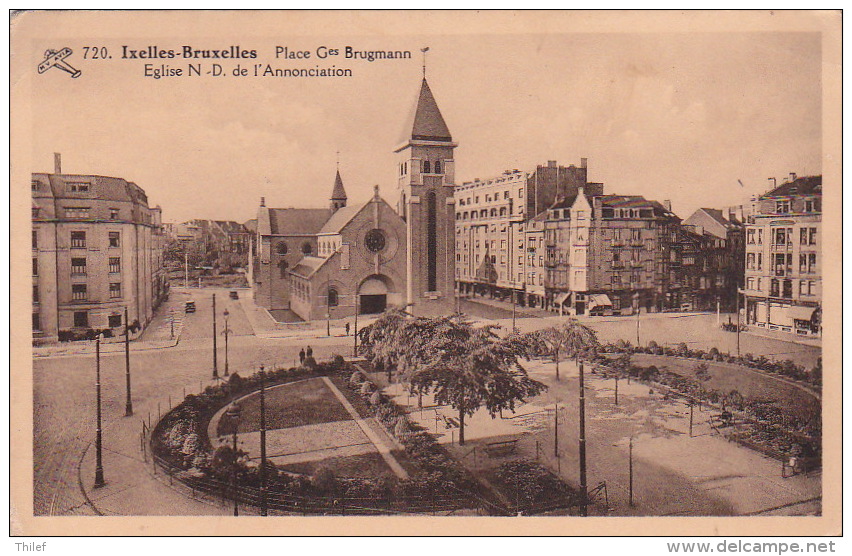 Ixelles 109: Place Ges Brugmann Eglise ND De L'Annonciation 1937 - Elsene - Ixelles