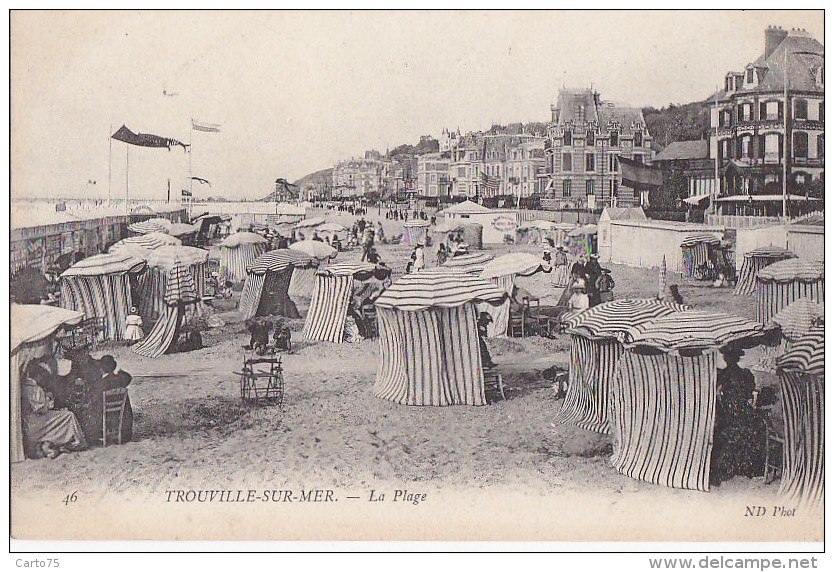 Trouville Sur Mer 14 -  Plage Cabines Bains - Trouville