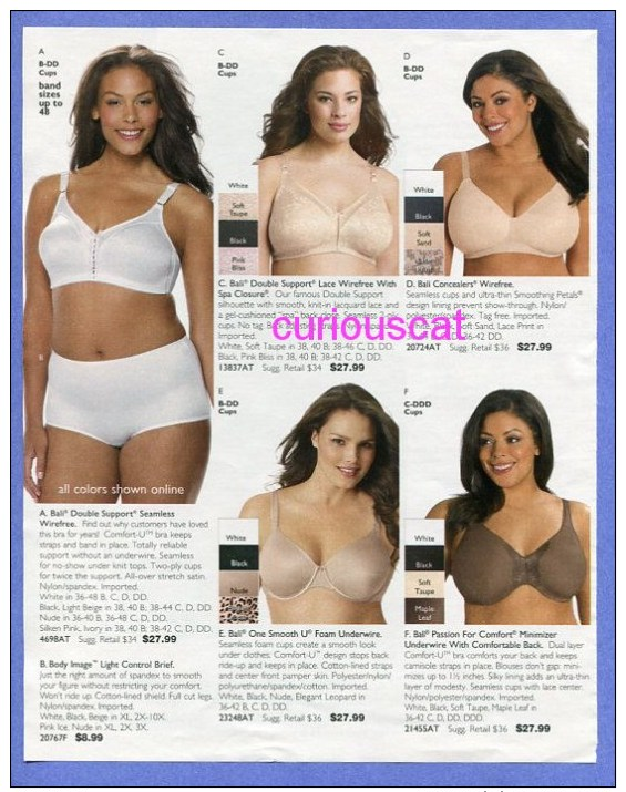 PUBLICITES USA MAGAZINE ADVERTISEMENT RECLAME WERBUNG REKLAME PUBBLICITA PUBLICIDAD For LINGERIE BRAS BH - Publicités