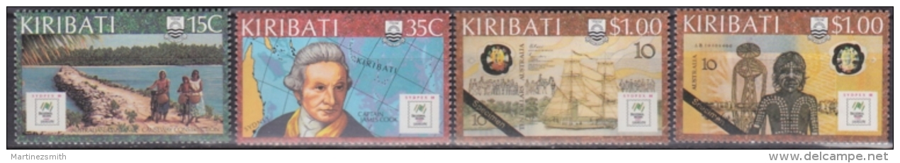 Kiribati 1988 Yvert 185-88, Sydpex 88 - Philatelic Exposition - Bicentenary Of Colonisation, MNH - Kiribati (1979-...)