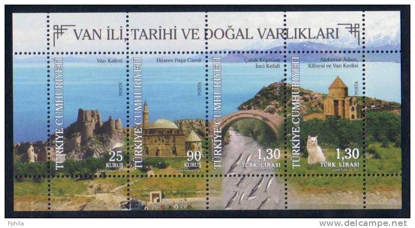 2011 TURKEY THE CITY OF VAN, ITS HISTORY AND NATURAL ASSETS SOUVENIR SHEET MNH ** - Blocks & Sheetlets