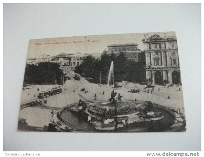 STORIA POSTALE FRANCOBOLLO Italia Regno Annullo Targa Fascio Vota Lista Nazionale Roma Fontana Delle Naiadi Stazione - Stazione Termini