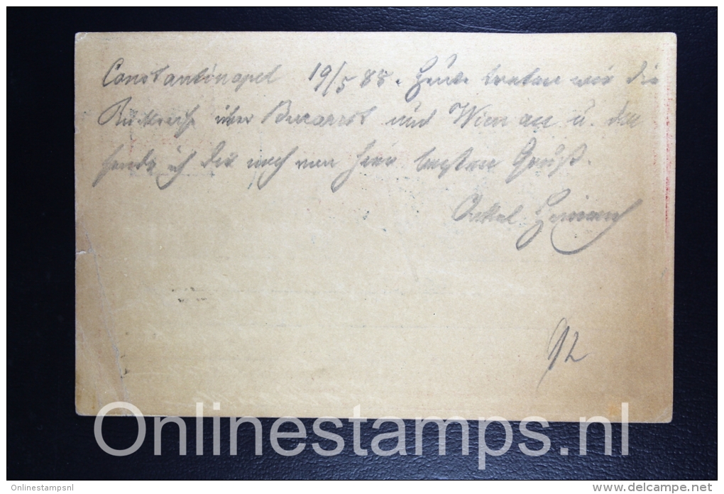 Postes Ottomanes: Carte Postale 1884 Isfl. AN 19 ? - Cartas & Documentos