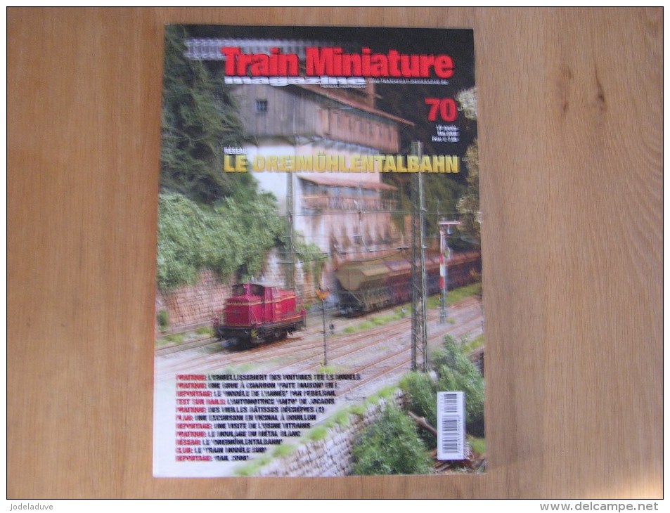TRAIN MINIATURE N° 70 Chemins De Fer Rail Revue Modélisme Maquettisme SNCB NMBS Tram SNCV Tramways Vicinal Bouillon - Modélisme