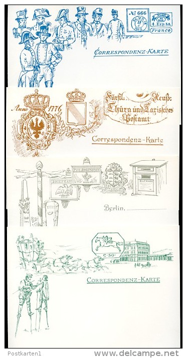 DDR P93-1a-4a-85 C1a-4a Postkarten ZUDRUCK SOZPHILEX 1985 - Cartes Postales Privées - Neuves