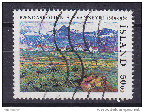 Iceland 1989 Mi. 706     50.00 Kr Landwirtschaft 100 Jahre Schulgebäude - Oblitérés