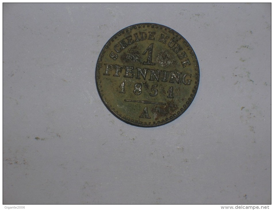 Lippe 1 Pfennig 1851 (789) - Kleine Munten & Andere Onderverdelingen