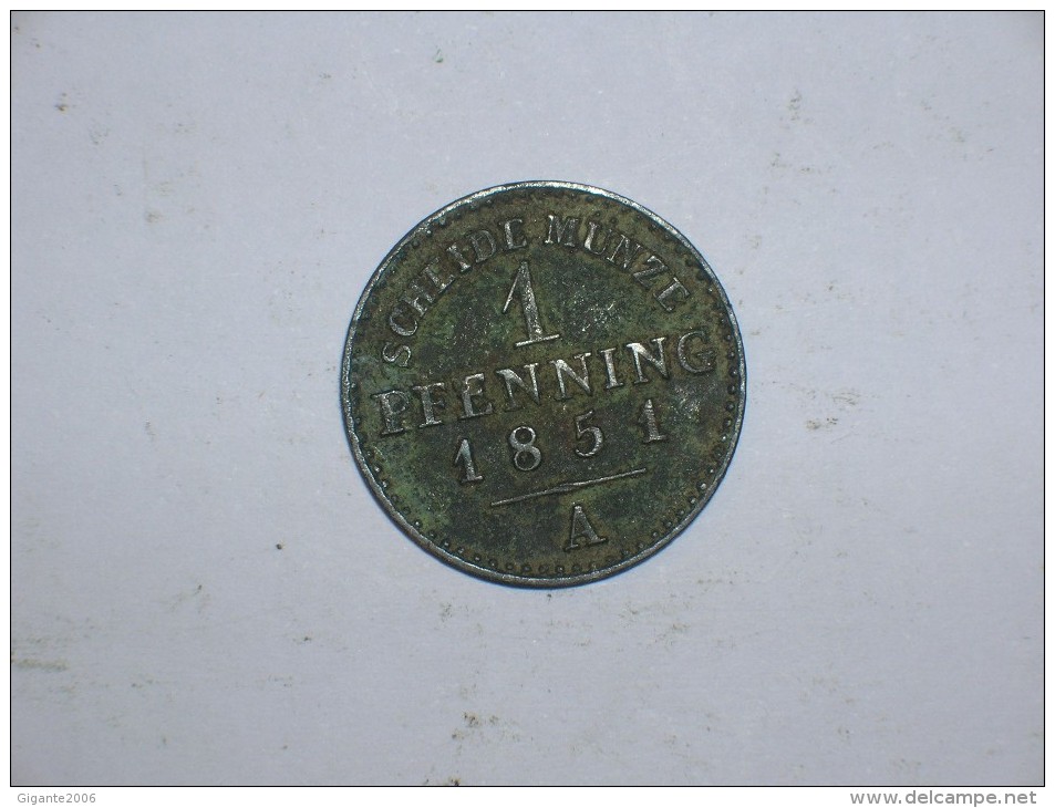 Lippe 1 Pfennig 1851 (791) - Monedas Pequeñas & Otras Subdivisiones