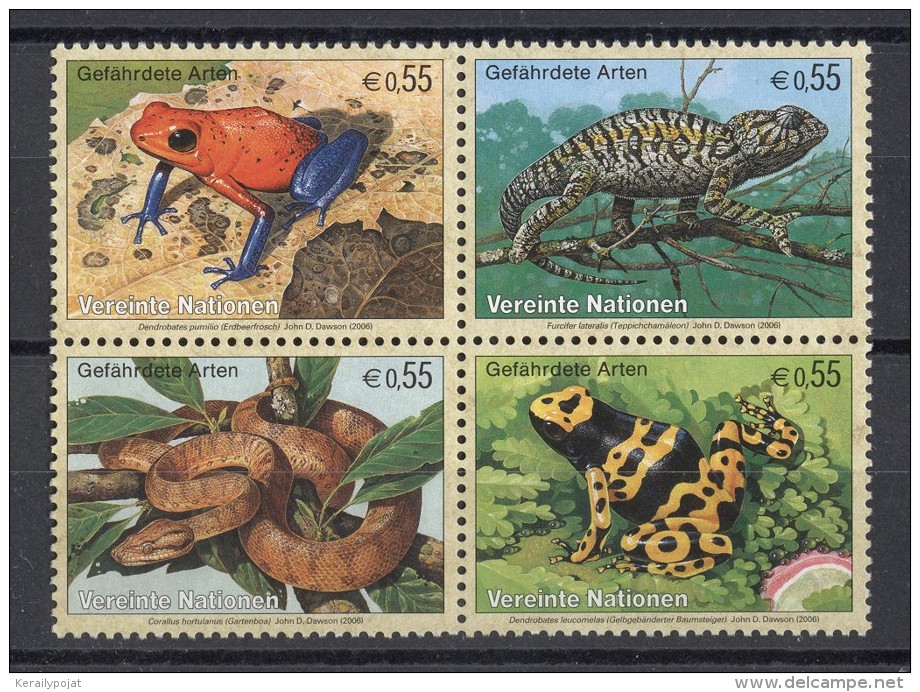 Austria (UN Vienna) - 2006 Amphibians And Reptiles MNH__(TH-13574) - Neufs