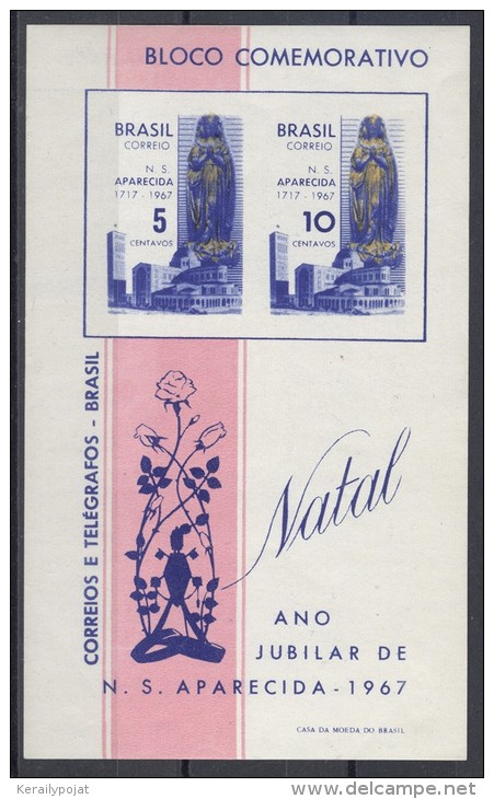 Brazil - 1967 Christmas Block MNH__(TH-13742) - Blocs-feuillets