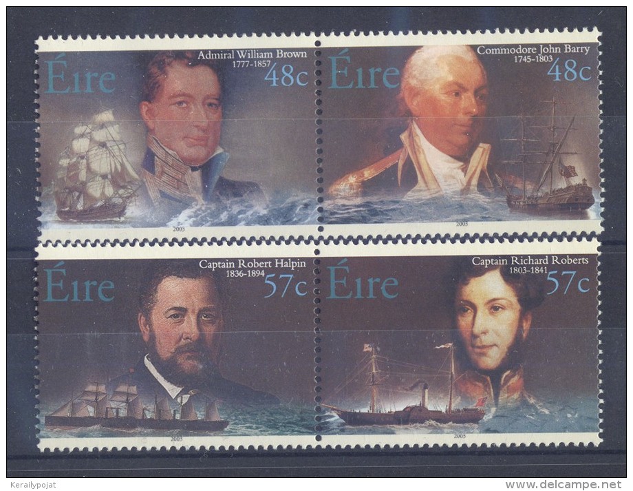 Ireland - 2003 Naval Officers Pairs MNH__(TH-5713) - Nuovi