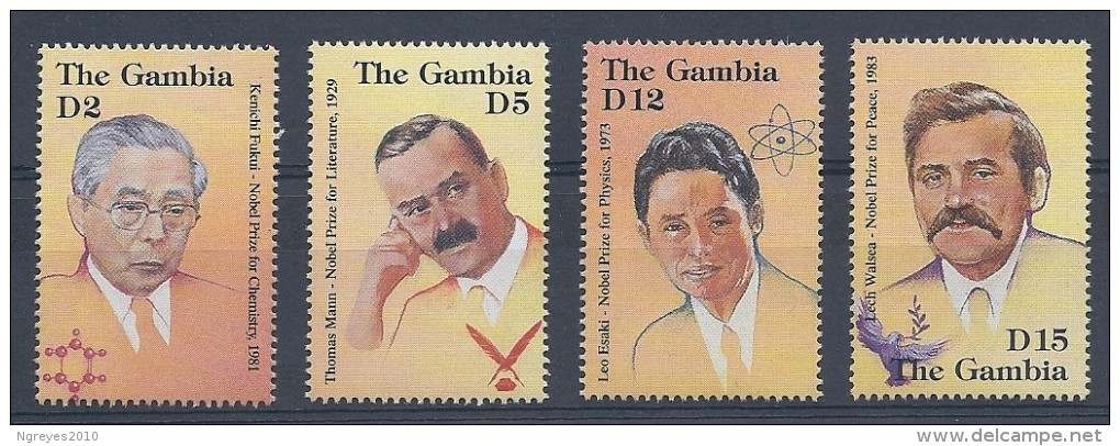 140013727  GAMBIA  YVERT  Nº  1857/1859/1861/1862  **/MNH - Gambia (1965-...)