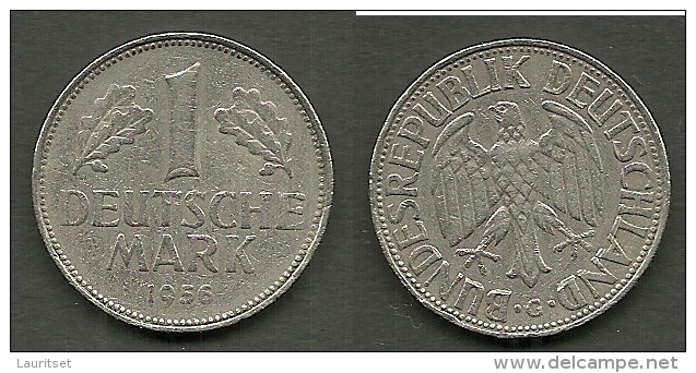 Deutschland BRD 1 Mark 1956 Buchstabe G - 1 Mark