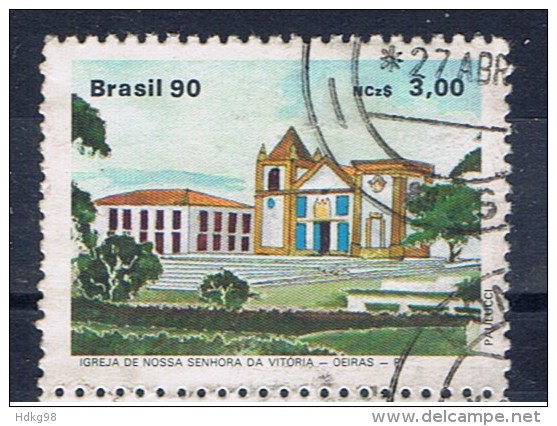 BR+ Brasilien 1990 Mi 2343 Kirche - Usados