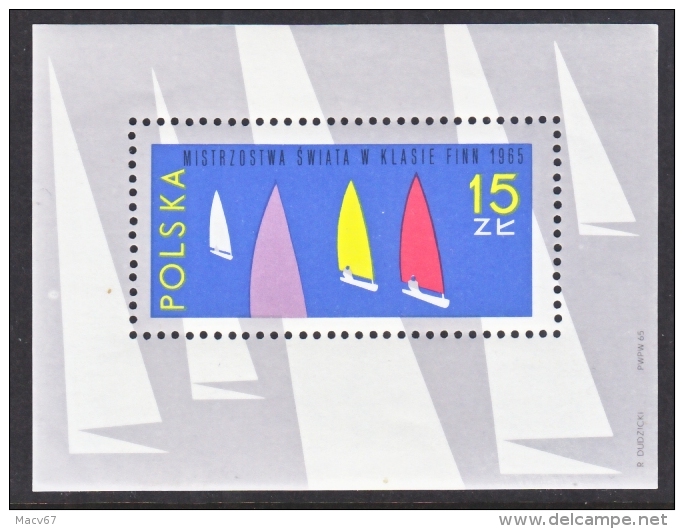 POLAND  1332  **  YACHT  RACING - Unused Stamps