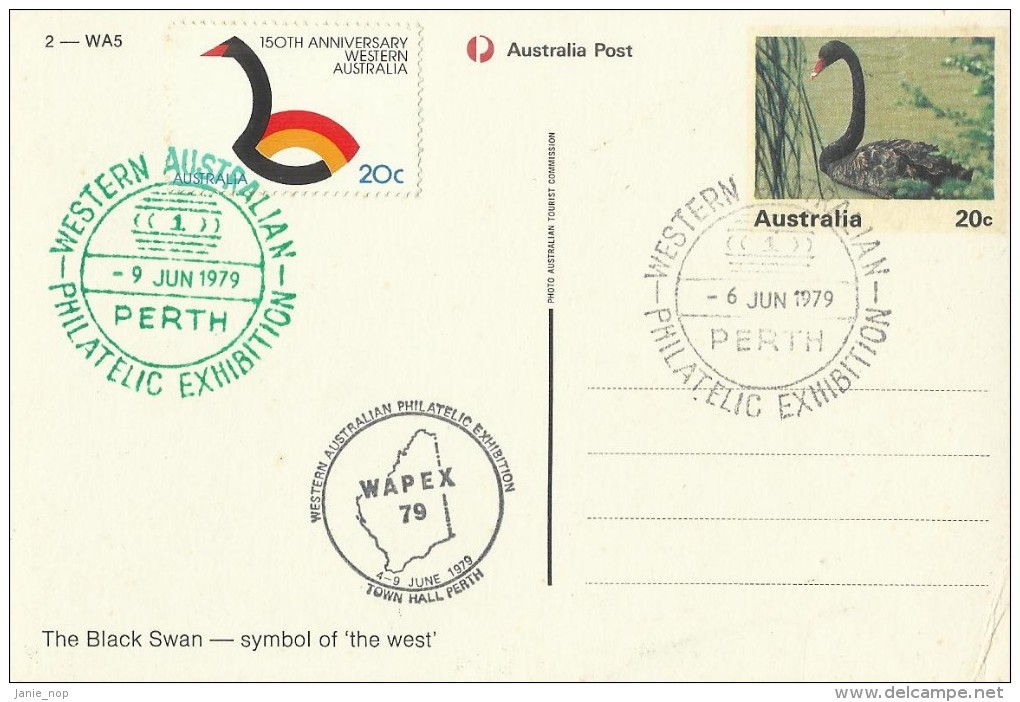 Australia 1979 Philatelic Exhibition Souvenir Postcard - Oblitérés