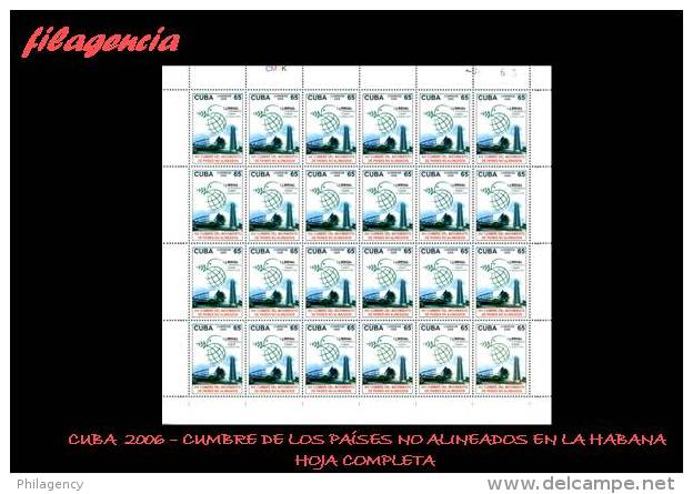 CUBA. PLIEGOS. 2006-23 XIV REUNIÓN CUMBRE DEL MOVIMIENTO DE PAÍSES NO ALINEADOS - Blocs-feuillets