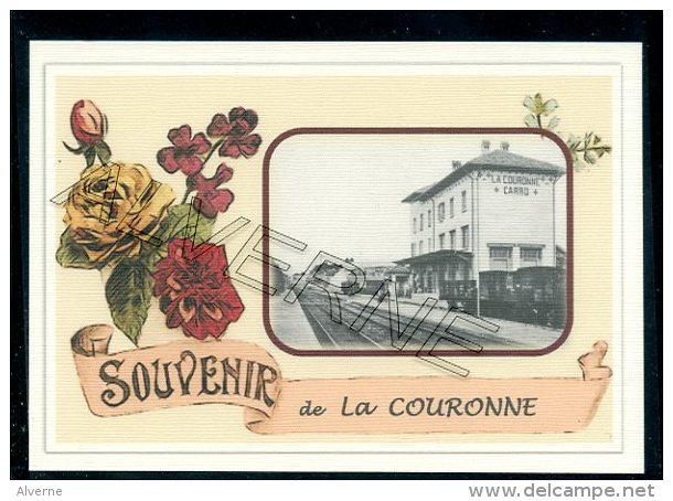 13   LA  COURONNE   ....   ...... Gare Souvenir  Creation Moderne Serie  Numerotee 1 A 10 ... Num 2/10 - Autres & Non Classés