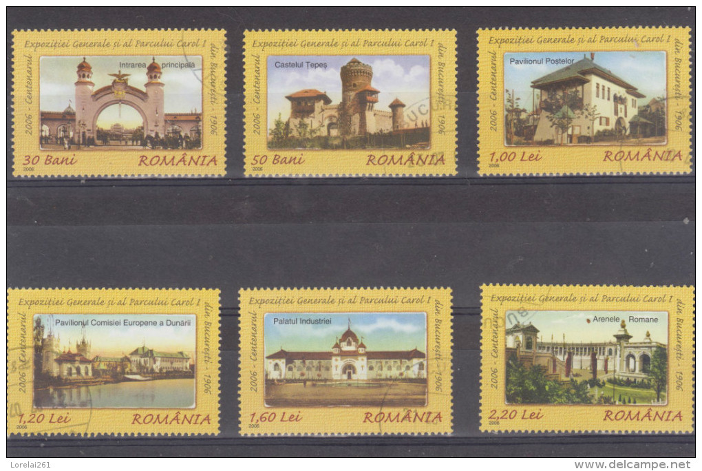 2006 -  Centenaire Expo. Général Et L´ Jardin Carol  Mi No 6077/6082 Et Yv No 5103/5108 - Used Stamps