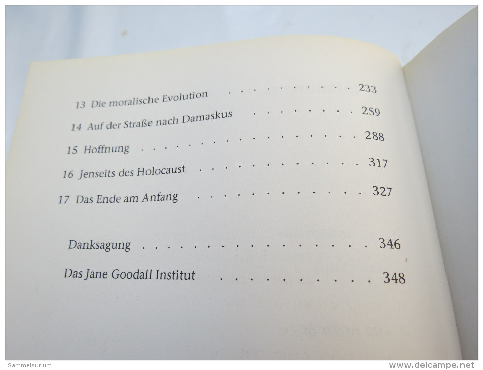 Jane Goodall (mit Phillip Berman) "Grund Zur Hoffnung" Autobiographie - Biografie & Memorie
