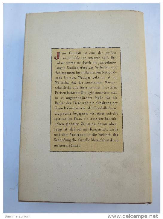 Jane Goodall (mit Phillip Berman) "Grund Zur Hoffnung" Autobiographie - Biografie & Memorie