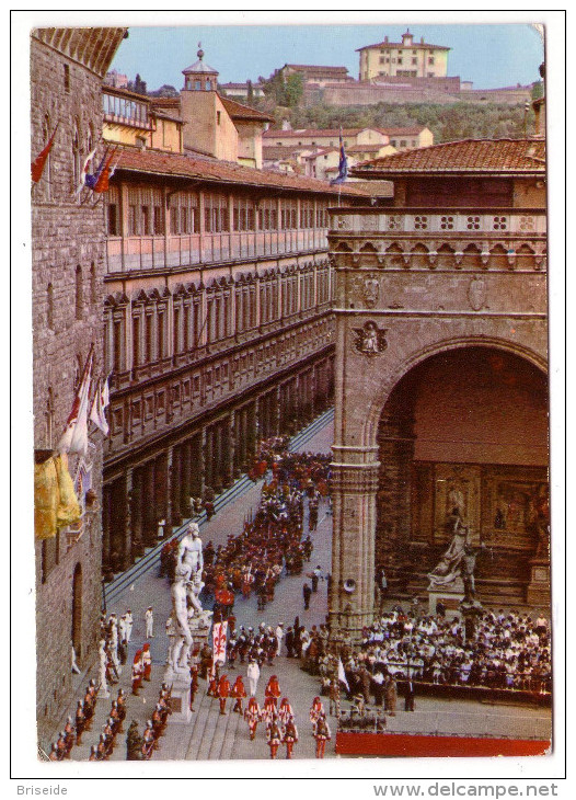 FIRENZE PIAZZA SIGNORIA F/G VIAGGIATA 1962 - Firenze (Florence)