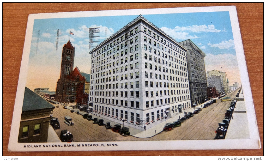 Midland National Bank Building Minneapolis MN 1910s Postcard - Minneapolis