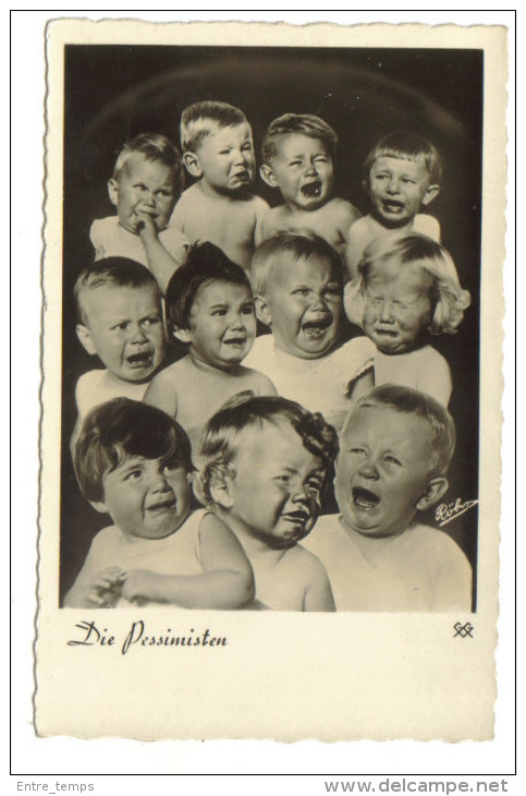 Montage Photo, Enfants Die Pessimisten - Cartes Humoristiques