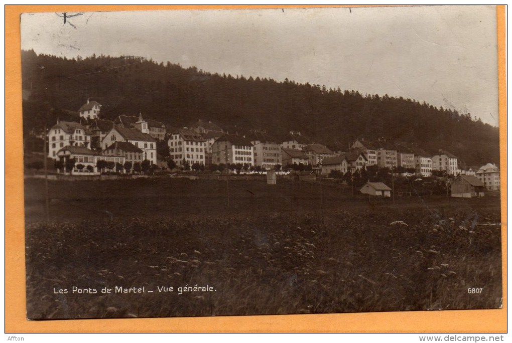 Le Ponts De Martel 1918 Postcard - Ponts-de-Martel