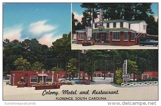 South Carolina Florence Colony Motel And  Restaurant - Florence