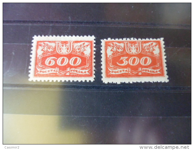 TIMBRE   De  POLOGNE   YVERT N°10.11** - Officials