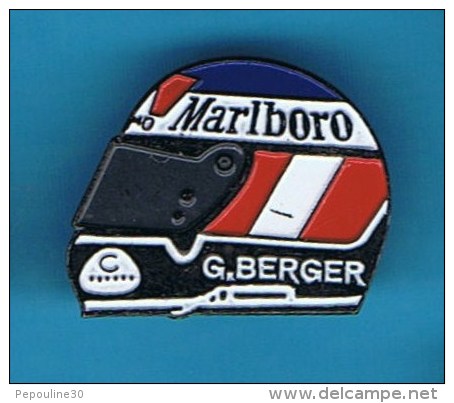 PIN´S //   . MARLBORO G. BERGER - Car Racing - F1