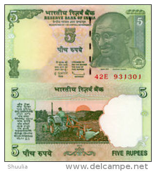 India 5 Rupees ND(2010) Pick NEW UNC - India