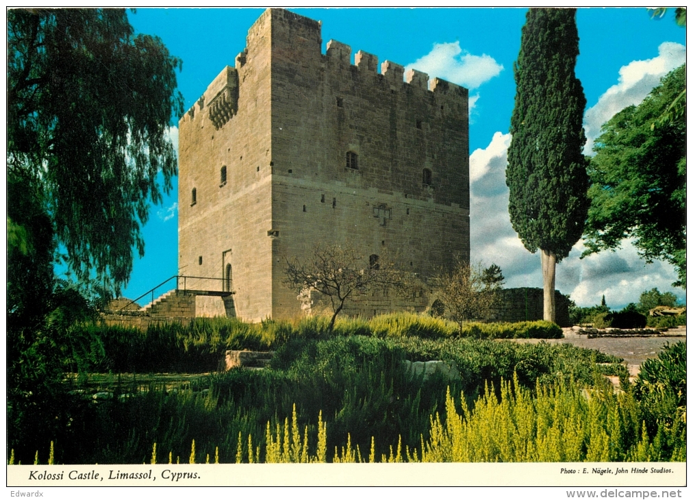 Kolossi Castle, Limassol, Cyprus Postcard John Hinde - Chypre