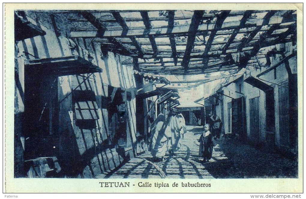 1792  Postal  Tetuan  Español  Calle Típica  De Babucheros - Melilla