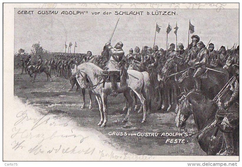 Allemagne - Gruss Von Gustav Adolph's Feste - Militaria - Schlacht Bei Lützen / Postmarked Goslar 1904 - Lützen