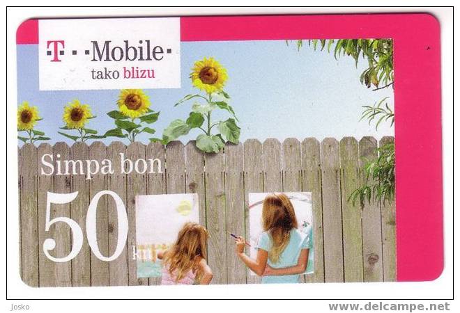 SIMPA - 50. Kuna ( Croatia GSM Prepaid Card ) * T-mobile * Children Child Childrens Enfant Enfants - Kroatië