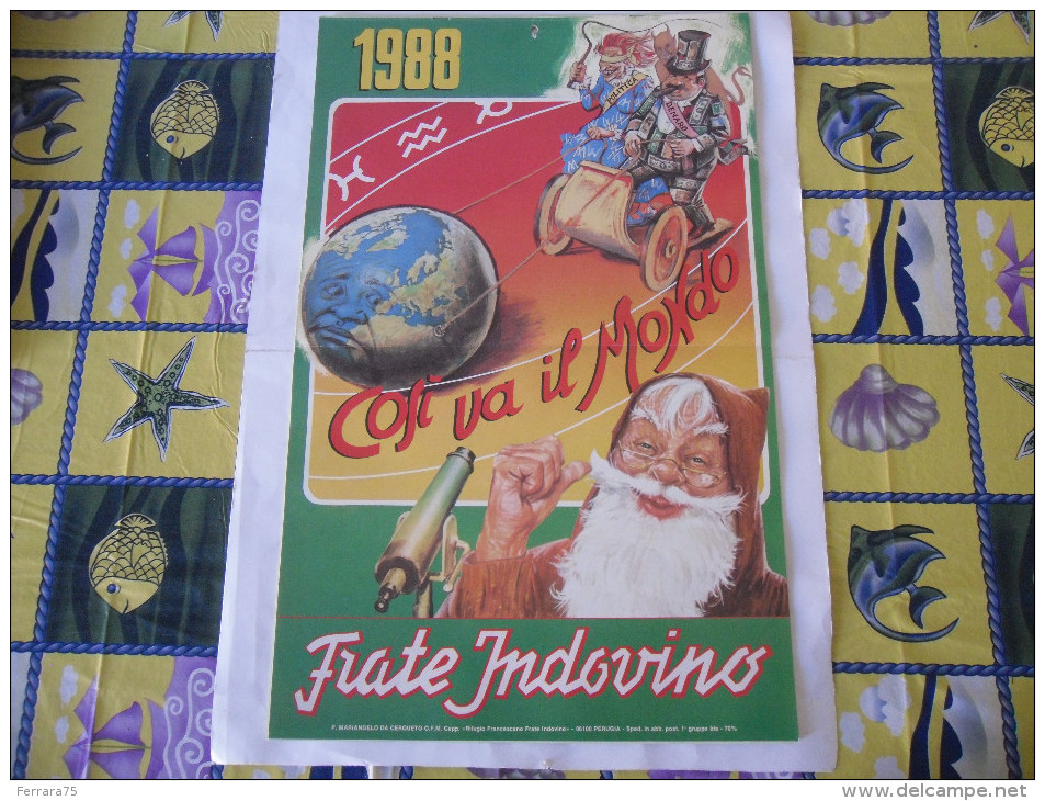 CALENDARIO FRATE INDOVINO 1988 NUOVO - Formato Grande : 1981-90