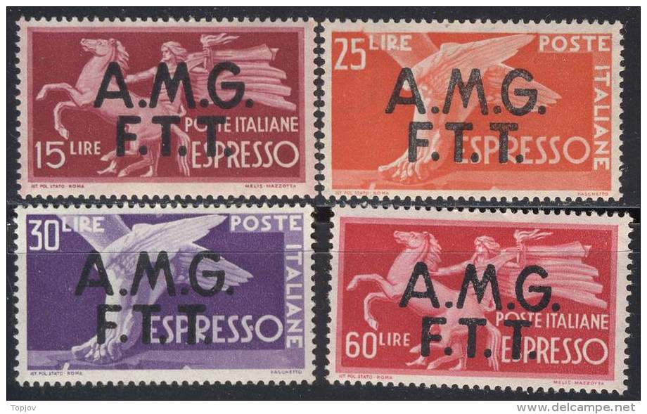 ITALIA - TRIESTE - A.M.G.  F.T.T.  OVP.-  ESPRESSO DEMOCRATICA  - *MLH - 1947 - Express Mail