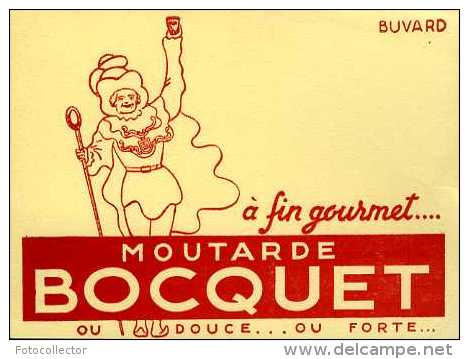 Buvard Moutarde Bocquet - Mosterd