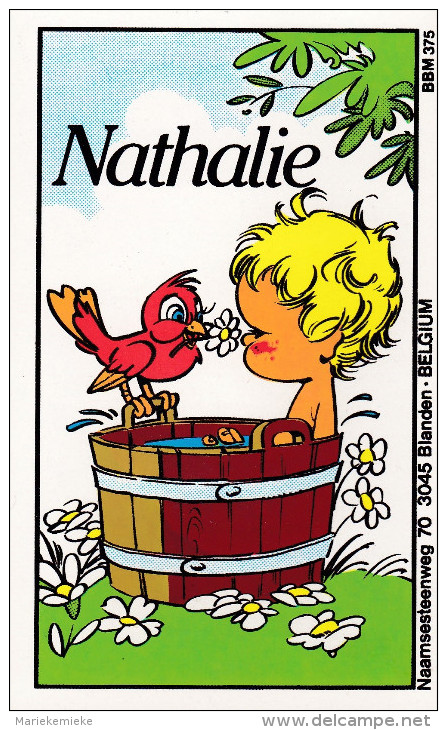 QSL COLLECTOR CARD BBM # 375 " NATHALIE " HEVERLEE - BELGIUM - Autres & Non Classés