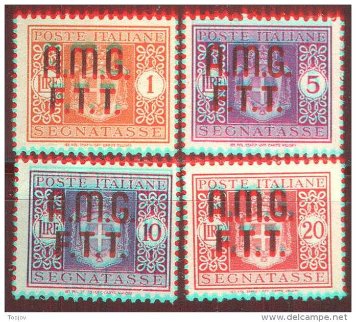 ITALIA - TRIESTE - A.M.G.  F.T.T.  OVP.-  SEGNATASSE SERIE COMPLETA  -* *MNH - 1947 - Postage Due