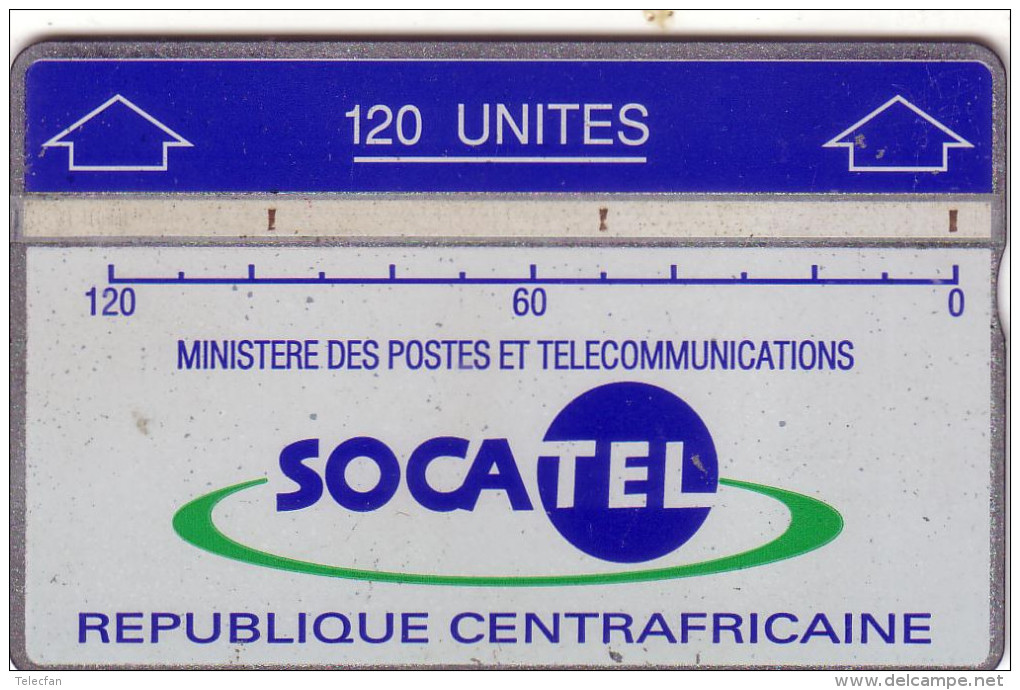 CENTRAFRICAINE SOCATEL 120U LANDIS ET GYR N° 010D.....UT - Zentralafrik. Rep.