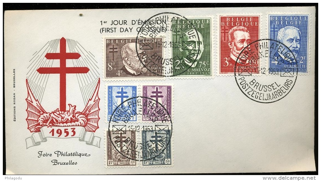 FDC  Koch 15-12-1953  Tirage De 500 Ex - 1951-1960