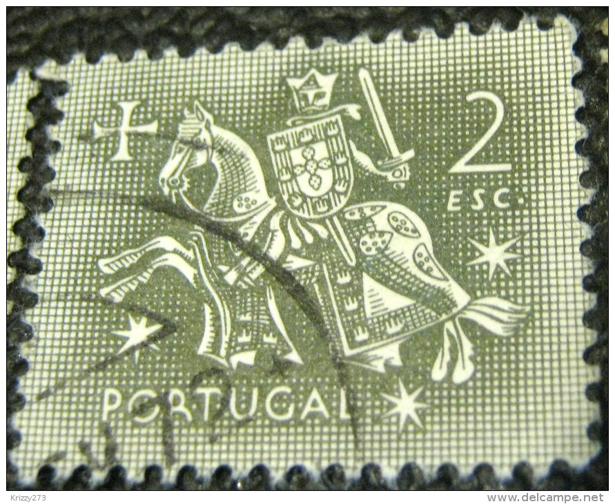 Portugal 1953 Medieval Knight 2esc - Used - Neufs